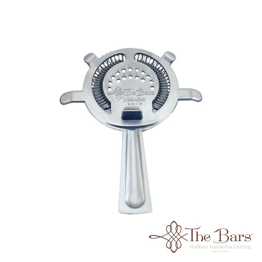 Bar strainer 4 prong in pc silver