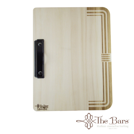 Menu holder vintage in beech d mm240X320X4