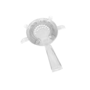 Bar strainer 4 prong in pc clear