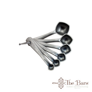Measuring spoon set 6 pcs silver
