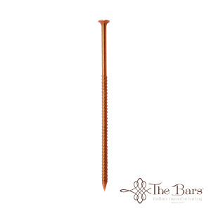 Screw cocktail pick copper