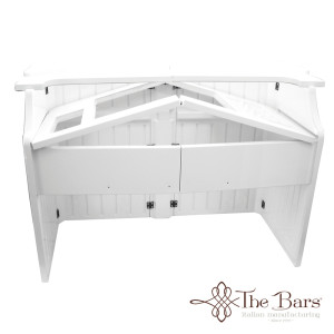 Catering bar station white