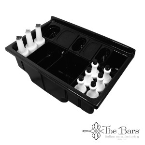 Drink station black textured