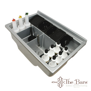 Drink station in abs isolated gray
