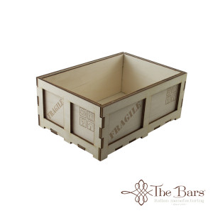 Mini shipping box in beech d mm 140x200x85