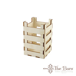 Mini fruit box in beech d mm 80x80x125