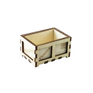 Mini shipping box in beech d mm 70x100x55