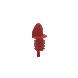 12pcs plastic pour red