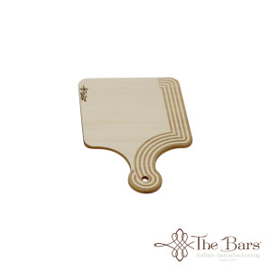 Mini chopping board square vintage in beech d - 10X15.5 cm.