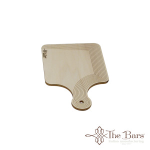 Mini chopping board square checked in beech d - 10X15.5 cm.