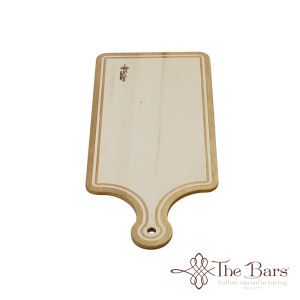 Mini chopping board medium wave in beech d - 10 X 23 cm.