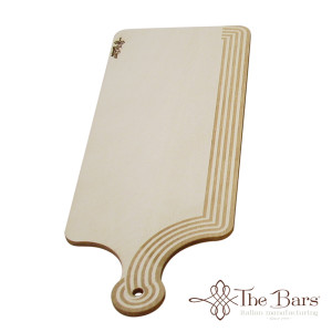 Mini chopping board large vintage in beech d - 10 X 27.5 cm.