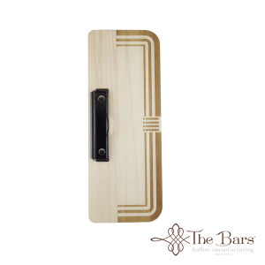 Menu holder vintage in beech d mm120X320X4