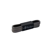 Couple armbands black metallic