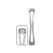 Muddler xxl ribbed flat clear