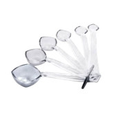 Measuring spoon set 6 pcs clear