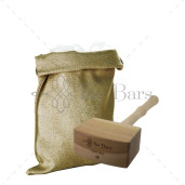 den ice mallet in natural d with cotton bag
