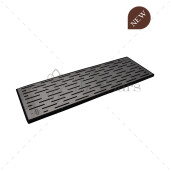 BAR MAT BLACK WIDE