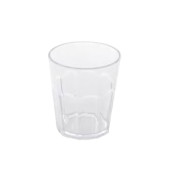 Plastic glass 27 cl in polic.
