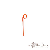 100 pcs cocktail picks with ring orange