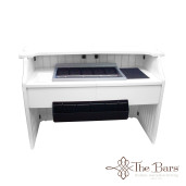 Full catering bar station white with drink station black