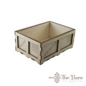 Mini shipping box in beech d mm 140x200x85