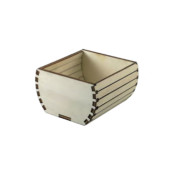 Mini barrel box in beech d mm 85x90x50
