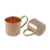 Copper mug brass handle