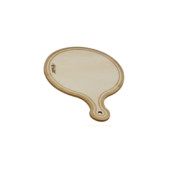 Mini chopping board round wave in beech d - 12