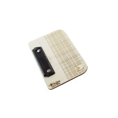 Bill holder checked beech d  mm120X200X4